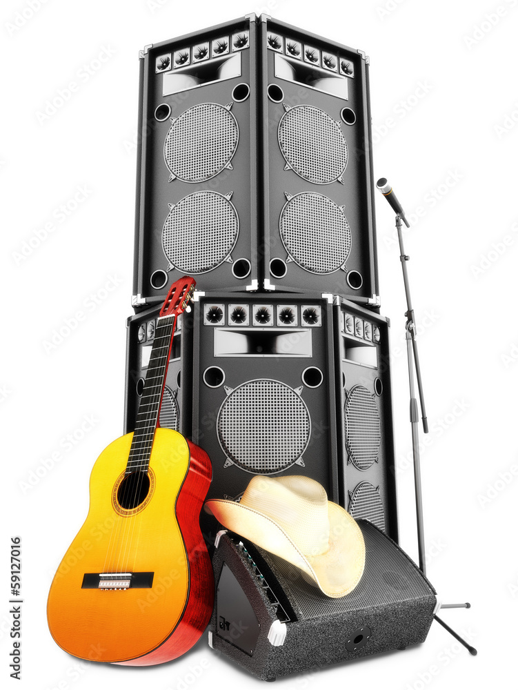 Fototapeta premium Country music background