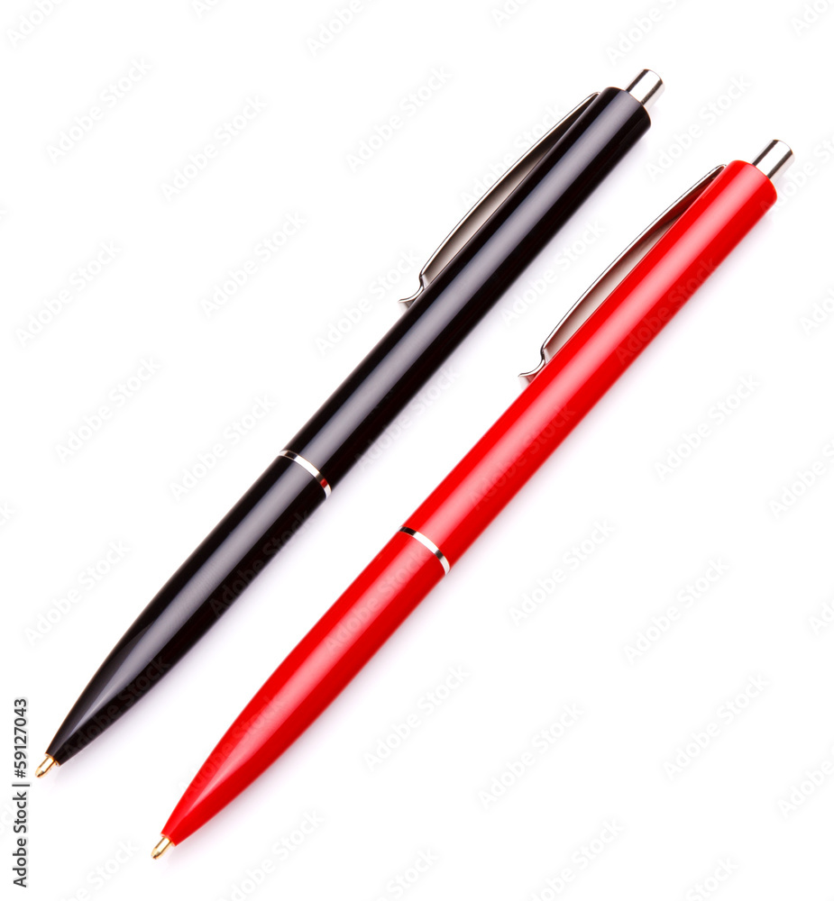 Ballpoint pen isolated on white background cutout Ballpoint pen isolated on white background cutout
