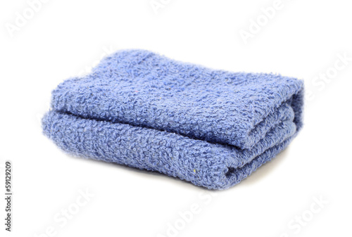 Towel over white background