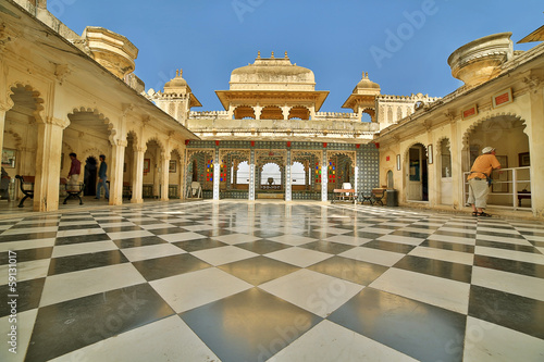 Courtyard at City Palace, Udaipur