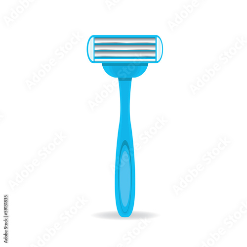 vector razorz icon isolated on white, disposable razor.
