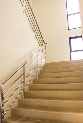 Staircase in modern building