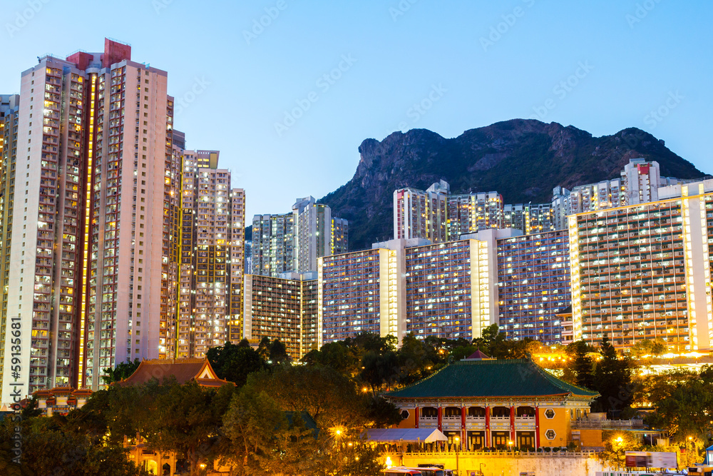 Fototapeta premium Kowloon residential building