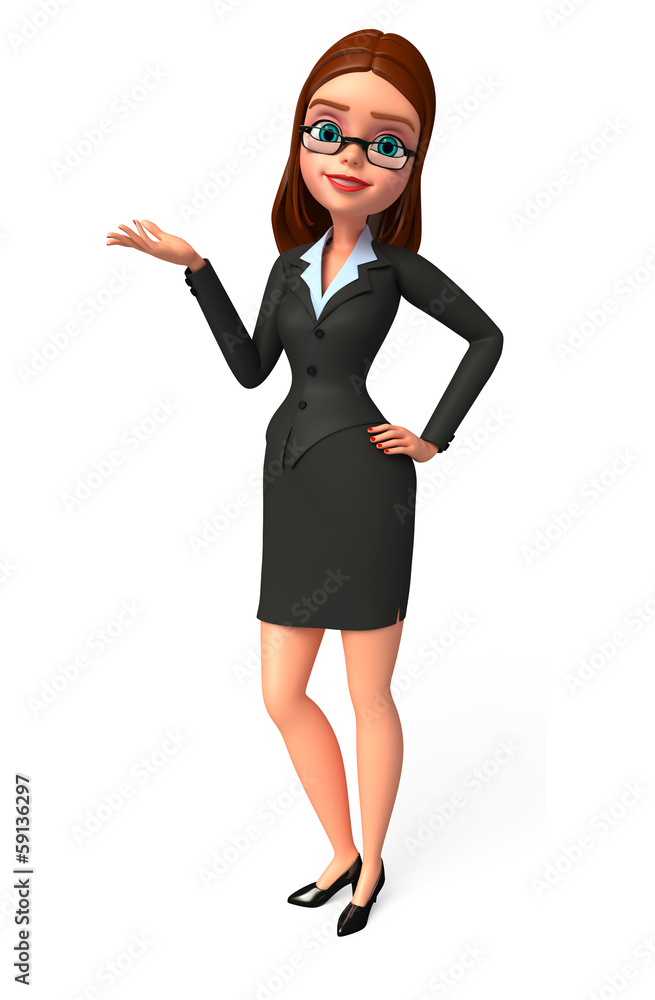 Young Business woman on a presentation Young Business woman on a presentation