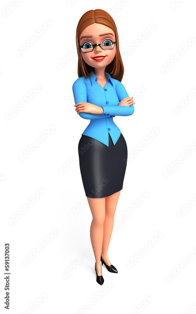 Fototapeta premium Young Business woman