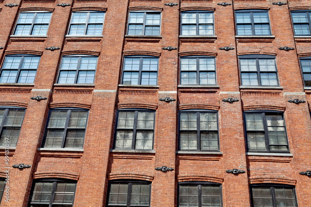 Fototapeta premium Façade ancienne en brique