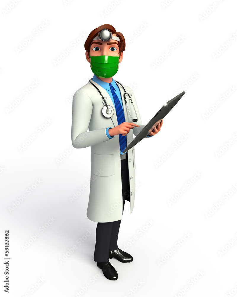 Doctor with notepad Doctor with notepad