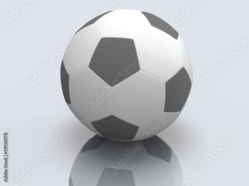 Soccer football ball isolated. 3D.