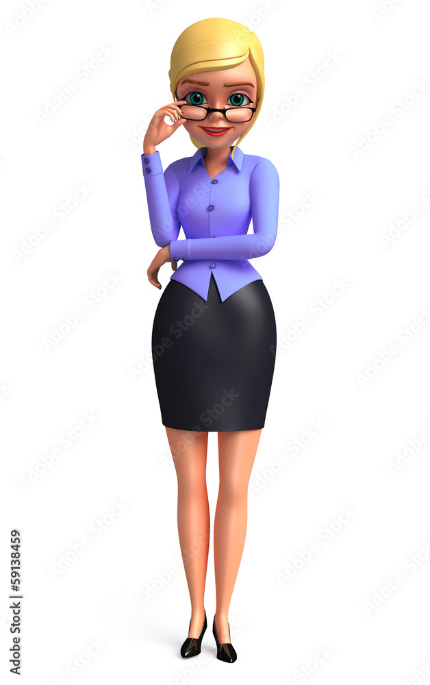 Fototapeta premium Young smart Business woman