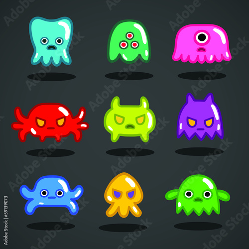 Funny game monsters collection