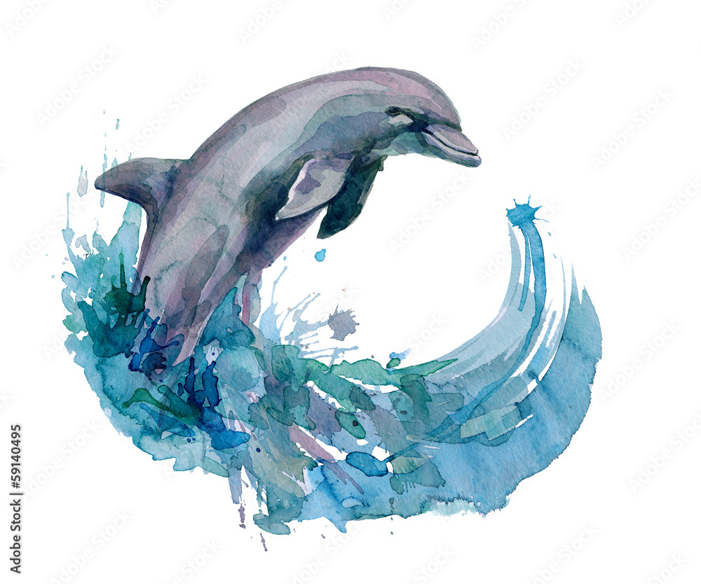 Naklejka premium delfin