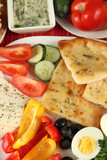 Traditional Turkish breakfast close up