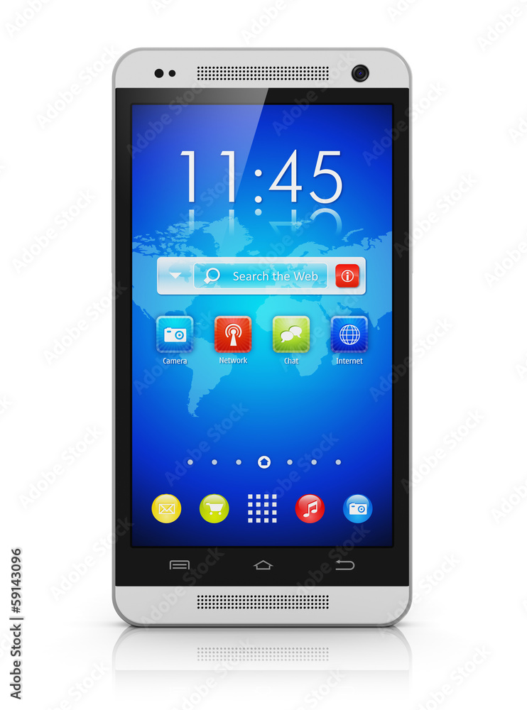 Modern touchscreen smartphone Modern touchscreen smartphone