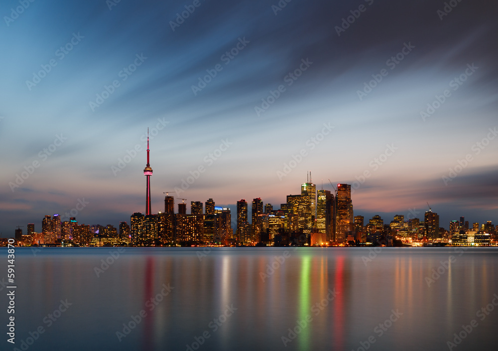 Naklejka premium Toronto skyline, Canada