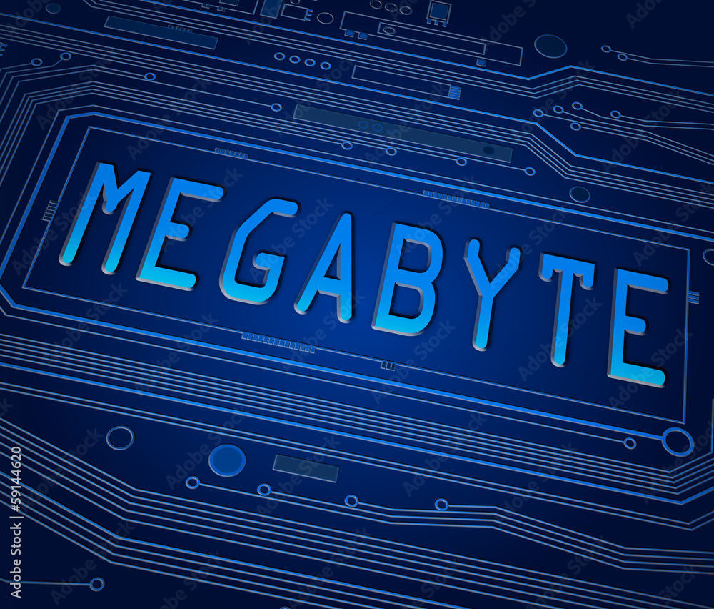 Obraz premium Megabyte concept.
