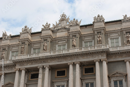 Gebäudefassade in Genua