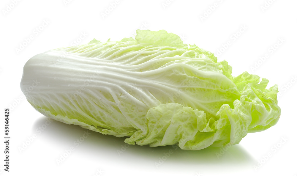 Lettuce heart on a white background Lettuce heart on a white background
