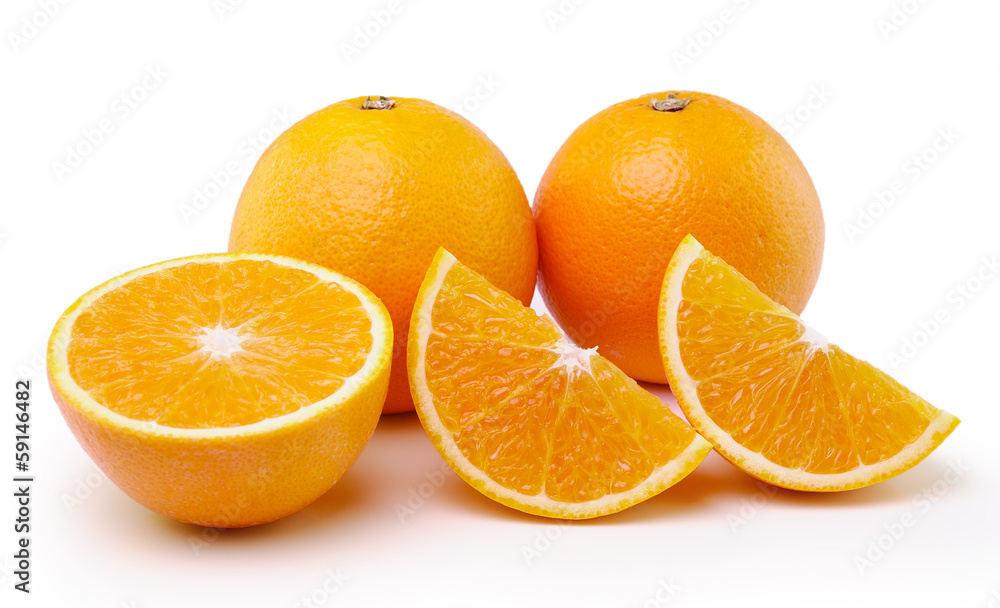 Orange fruit isolated on white background Orange fruit isolated on white background
