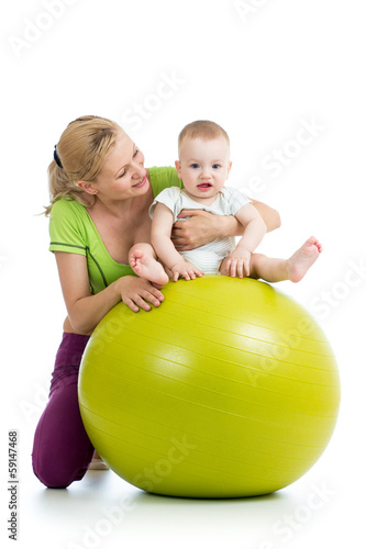 gymnastics for baby with fi...