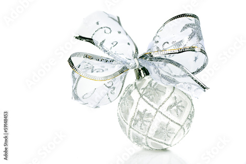 Silver Christmas bauble