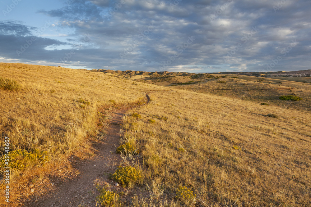 trail through Colorado prairie