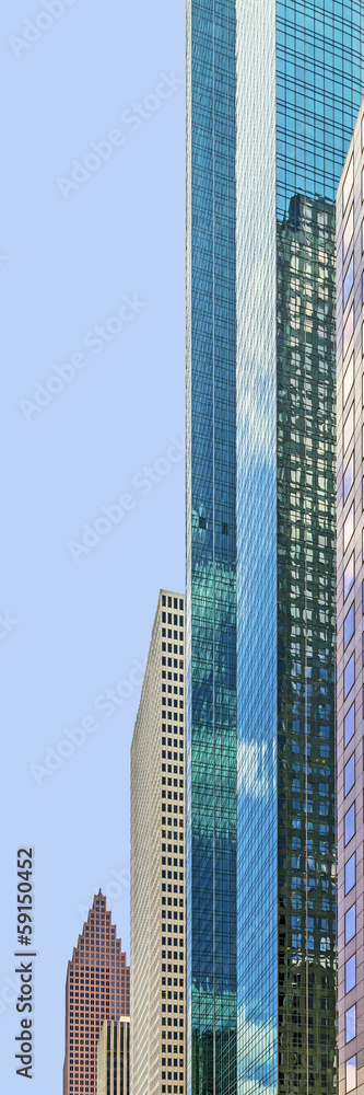 Obraz premium facade of skyscraper in downtown Houston