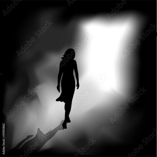 Woman of darkness is to light .