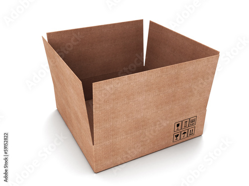 Opened carboard box