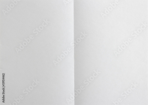 Blank paper folded on two. Background
