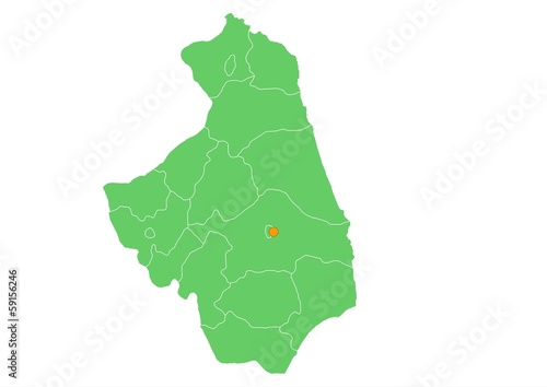 Administracyjna mapa województwa 