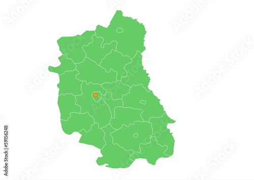 Administracyjna mapa województwa  #59156248