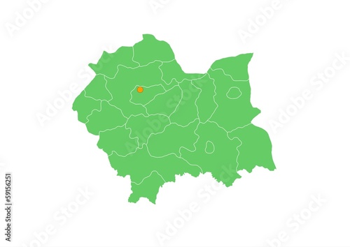 Administracyjna mapa województwa  #59156251