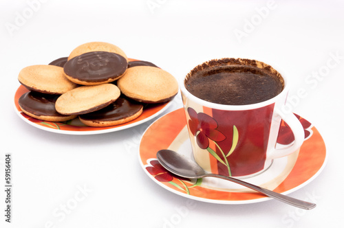 Cookies with caffe photo