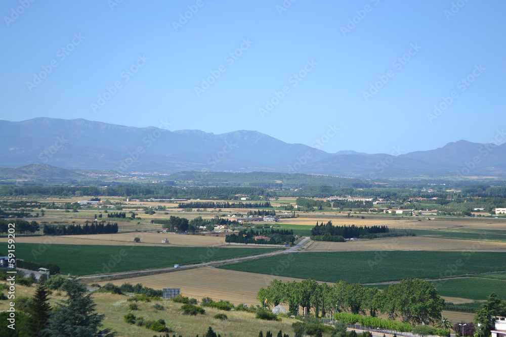 Summer landscape near Figueres