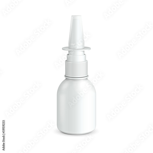 Spray Medical Nasal Antiseptic Drugs Plastic Bottle White