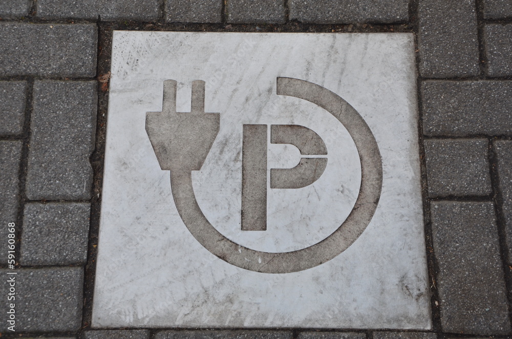 Electric car parking, Amsterdam,Netherlands Electric car parking, Amsterdam,Netherlands