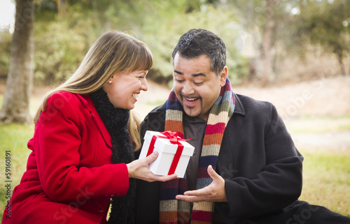 Mixed Race Couple Sharing C...