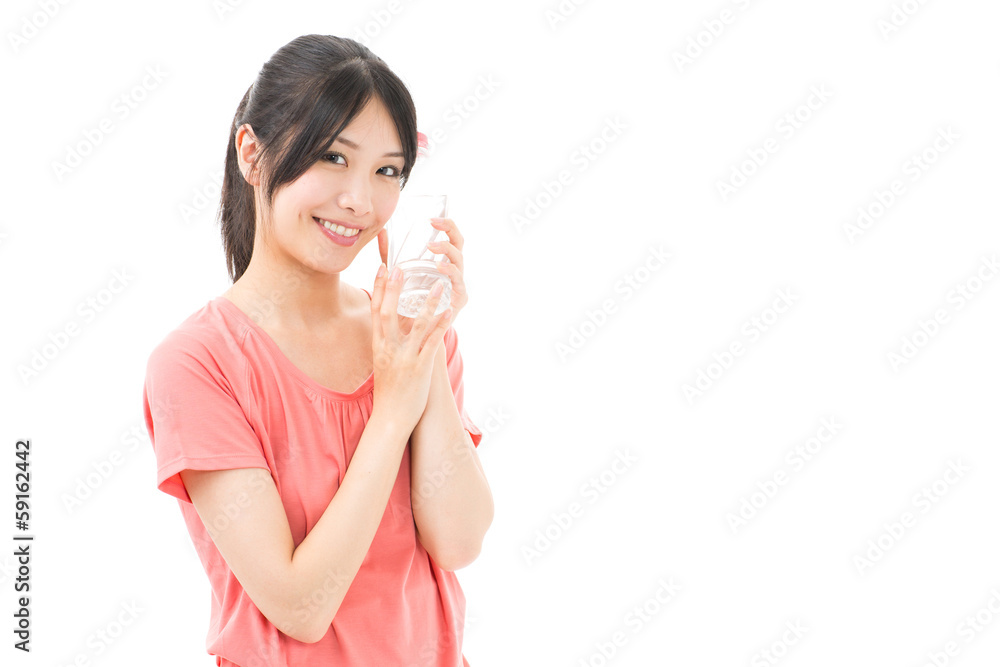 young sporty woman relaxing on white background young sporty woman relaxing on white background