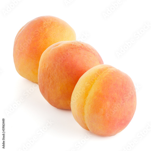 Three sweet peaches