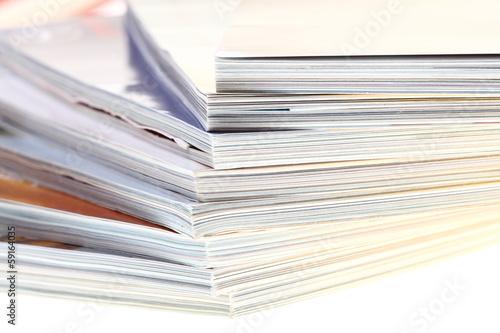 stack of magazines isolated © anetlanda