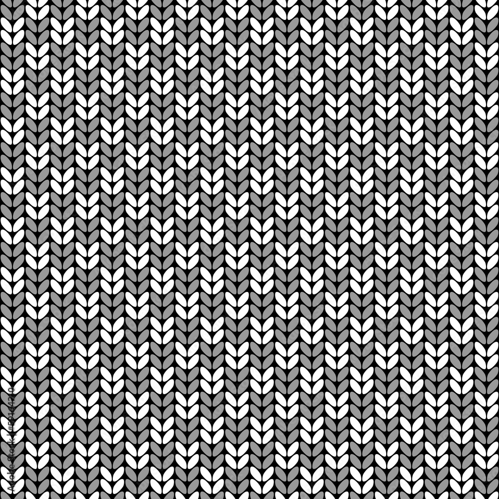 Illustration seamless knitted pattern. Illustration seamless knitted pattern.