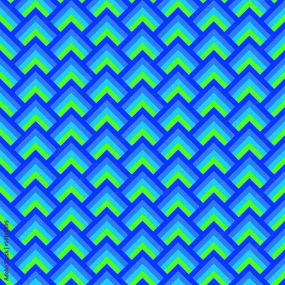 Geometric overlapped squares seamless pattern in blue, vector Geometric overlapped squares seamless pattern in blue, vector