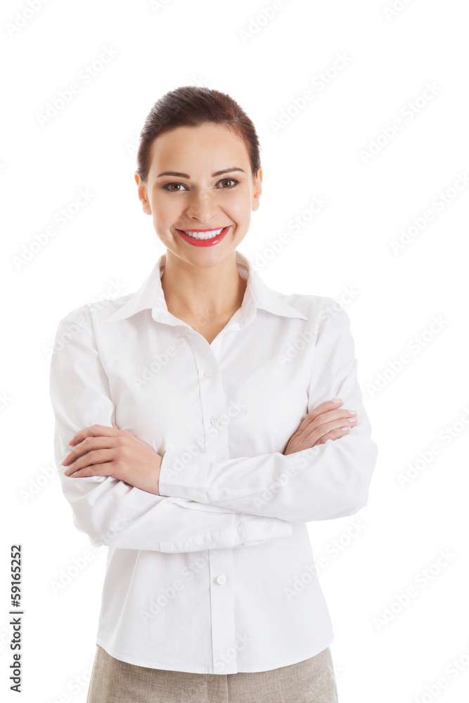 Portrait of beautiful business woman. Portrait of beautiful business woman.