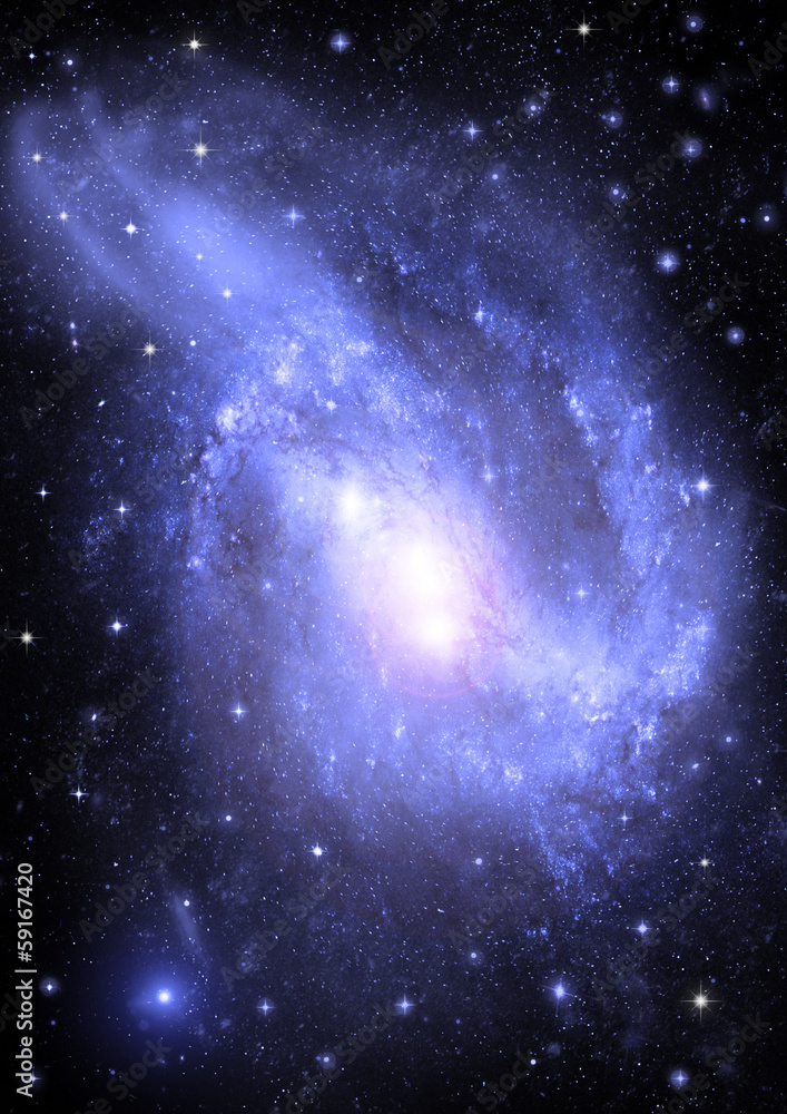 galaxy in a free space