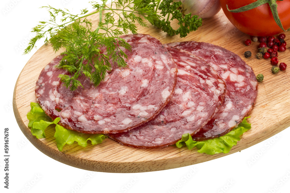 Fresh ripe salami Fresh ripe salami