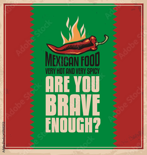 Creative poster design concept for mexican food