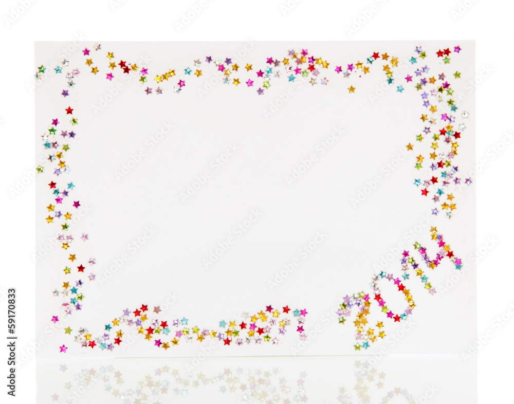 Christmas card with bright stars Christmas card with bright stars