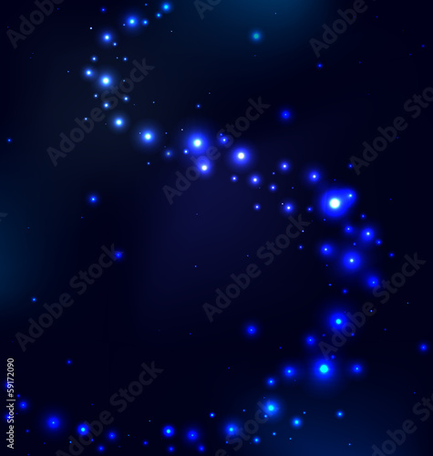 Vector space background with Milky Way