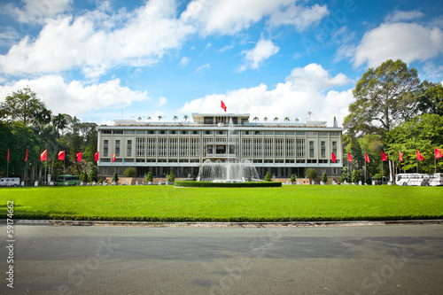 Reunification Palace in Ho Chi Minh City, Vietnam.