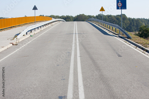 Naklejka Autostrada - autostrada, droga, ciężarówka, fototapety | Foteks